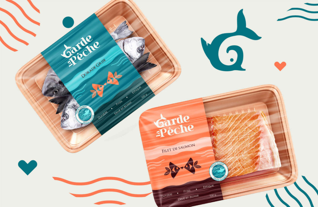 packaging mockup fishing products